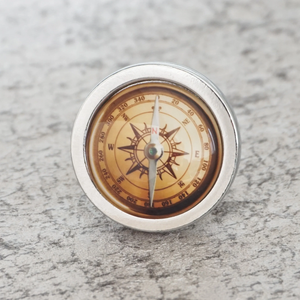 Compass Ornate Knobs & Pulls (Antique Bronze, Crystal) | French Style Drawer, Dresser & Cabinet Furniture Hardware