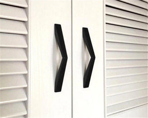3.78", 5", 6.3", 7.55" & 10" Black Cabinet Pulls | Unique Kitchen Door Handles, Drawer Knobs & Dresser Handles