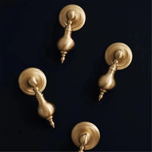 Load image into Gallery viewer, Unique Solid Brass Drop Pulls &amp; Knobs | French Light Luxury Drawer, Dresser &amp; Cabinet Handles, Gift-Worthy Art Decor Door Hardware
