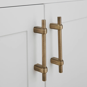3.78"5" 6.3"8.8"Antique Bronze Cabinet Pull Knob Cupboard Handle Solid Brass Kitchen Pull Drawer Handles  Dresser Knob Furniture Hardware