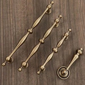 3.78"-6.3" Antique Brass & Antique Bronze Knobs, Pulls & Handles | Drawer, Cabinet, Dresser Solid Hardware