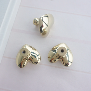 Original Design Heart Drawer Knobs | Small Gold, Silver & Chrome Cabinet Pulls, Wardrobe Door Knobs, Furniture Hardware