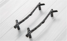 Load image into Gallery viewer, 3.75&quot;, 5&quot; (96, 128mm) Branches &amp; Twigs Cabinet Knobs | Antique Bronze, Silver, Black Drawer Pulls, Dresser Handles, Furniture Hardware
