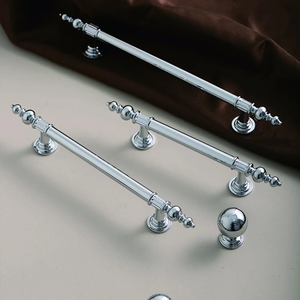 3.78"-6.3" Polished Chrome & Solid Brass Knobs, Pulls & Handles | Drawer, Cabinet, Dresser, Kitchen & Wardrobe Hardware