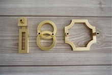 Load image into Gallery viewer, 1.1&quot;, 2.5&quot; (28, 64mm) Brushed Gold Brass Drop Pulls | Dresser &amp; Drawer Knobs, Cabinet Door Handles, Hardware
