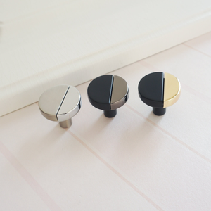 Round Black, White & Gold Knobs, Pulls & Handles | Drawer, Dresser, Kitchen, Cabinet, Door & Cupboard Decor Hardwar
