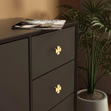 Load image into Gallery viewer, Creative Brass Clover Knobs &amp; Pulls | Cabinet, Wardrobe Door, Drawer &amp; Dresser Hardware

