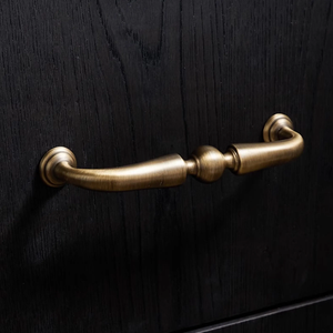3.78", 5" Antique Bronze & Aged Brass Knobs & Pulls | Vintage Art Deco Cabinet, Kitchen, Drawer, Wardrobe & Closet Hardware