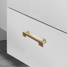 Load image into Gallery viewer, 3.78&quot;-7.55&quot; Leather Knobs, Pulls &amp; Handles (Blue, Brown) | Drawer, Cabinet, Dresser, Cupboard &amp; Kitchen Hardware
