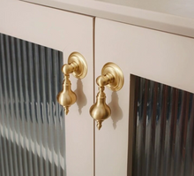 Load image into Gallery viewer, French Light Luxury Brass Knob - Gold Minimalist Handle for Shoe Cabinets, Wardrobes &amp; Drawers
