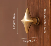 Load image into Gallery viewer, Art Deco Hollow antique bronze  Solid Brass Cross Knobs | Custom Engraved Cabinet Drawer Pull Handles
