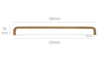 Load image into Gallery viewer, French Brass U-Shaped Pull Rings,  Retro Cabinet Drawer Wardrobe Handles
