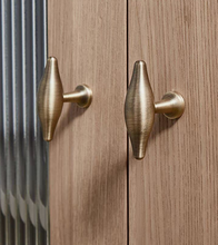 Load image into Gallery viewer, French Retro Brass Drawer Pulls, New Chinese Antique Brass Cabinet Handles

