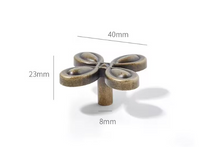 Load image into Gallery viewer, Lucky Flower Brass Cabinet Pulls, French Retro Luxury Handles for Kids Room
