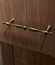 Load image into Gallery viewer, French Antique Brass Pendant Pulls | Retro Cabinet Drawer Handles
