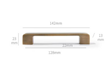 Load image into Gallery viewer, Mid-Century Long Brass Pulls | American Retro Antique Brass Cabinet &amp; Wardrobe Handles
