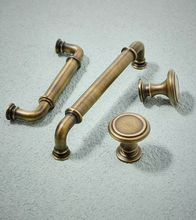 Load image into Gallery viewer, Luxury Antique Brass Single Hole Pulls | Modern Chinese Retro Cabinet Wardrobe Handles
