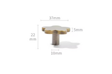 Load image into Gallery viewer, Star Shape Brass Cabinet Pulls | French Retro Antique Brass Handles for Kids Room
