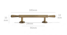 Load image into Gallery viewer, French Antique Brass Drawer Pulls |  Retro Luxury Cabinet Handles
