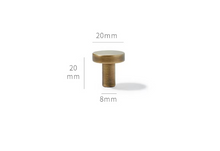 Load image into Gallery viewer, French Round Antique Brass Walnut Pulls | Retro  Cabinet Drawer Handles
