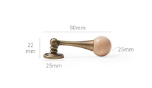 Load image into Gallery viewer, French Round Antique Brass Walnut Pulls | Retro New Chinese Cabinet Drawer Handles
