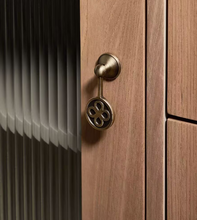 Load image into Gallery viewer, New Chinese Retro Brass Pendant Pulls | French Luxury Mid-Century Cabinet Handles
