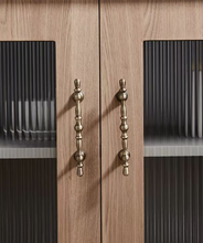 Load image into Gallery viewer, American Vintage Brass Cabinet Pulls | French Retro Antique Wardrobe Handles
