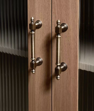 Load image into Gallery viewer, Mid-Century Brass Cabinet Pulls | French Retro Premium Drawer Wardrobe Handles

