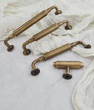 Load image into Gallery viewer, French Retro Brass Cabinet Pulls | Mid-Century Luxury American Surface Mount Drawer Wardrobe Handles
