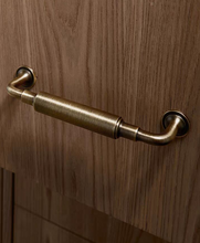 Load image into Gallery viewer, French Retro Brass Cabinet Pulls | Mid-Century Luxury American Surface Mount Drawer Wardrobe Handles
