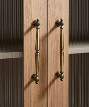 Load image into Gallery viewer, Vintage Antique Brass Pumpkin Cabinet Knobs &amp; Pulls, French Retro Drawer Handles
