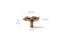 Load image into Gallery viewer, Camellia Antique Brass Small Pulls, French Mid-Century Creative Kids Room Cabinet Drawer Handles
