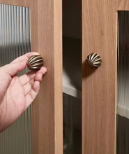 Load image into Gallery viewer, Lantern Creative Retro Brass Cabinet Pulls, French Small Round Ball Mid-Century Handles for Kitchen Wardrobe
