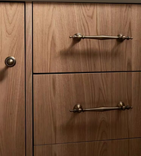 Load image into Gallery viewer, American Retro Brass Small Drawer Pulls French Luxury New Chinese Cabinet Wardrobe Door Handles
