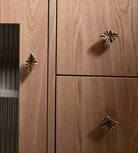 Load image into Gallery viewer, French Creative Retro Brass Pulls for Kids Room New Chinese Mid‑Century Modern Furniture Drawer Wardrobe Cabinet Handles
