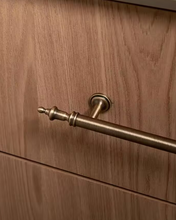Load image into Gallery viewer, Mid‑Century Modern Retro Brass Drawer Pulls French Bronze Walnut Furniture Handles for Wardrobe Cabinet
