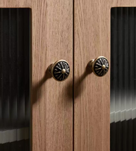 Load image into Gallery viewer, Creative High‑End Brass Small Drawer Pulls French Retro Mid‑Century Handles for Kids Room Kitchen Wardrobe Cabinet
