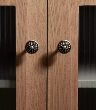 Load image into Gallery viewer, Creative High‑End Brass Small Drawer Pulls French Retro Mid‑Century Handles for Kids Room Kitchen Wardrobe Cabinet
