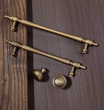 Load image into Gallery viewer, Antique Bronze Luxury Wardrobe Handles, French Retro New Chinese Brass Small Pulls for Cabinet, Shoe Cabinet &amp; Drawers

