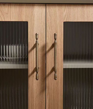 Load image into Gallery viewer, Mid‑Century Modern Brass Cabinet Pulls French New Chinese Retro Bronze Handles for Kitchen Drawer Wardrobe
