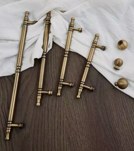 Load image into Gallery viewer, Antique Bronze Brass Pulls, Luxury Retro French Handles for Cabinet Drawer Wardrobe Shoe Cabinet Furniture
