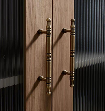Load image into Gallery viewer, Antique Bronze Brass Pulls, Luxury Retro French Handles for Cabinet Drawer Wardrobe Shoe Cabinet Furniture
