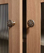 Load image into Gallery viewer, New Chinese Creative Pulls for Kids Room, American Retro Artistic High‑End Brass Handles for Kitchen Cabinet Wardrobe
