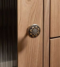 Load image into Gallery viewer, New Chinese Creative Pulls for Kids Room, American Retro Artistic High‑End Brass Handles for Kitchen Cabinet Wardrobe
