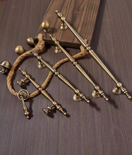 Load image into Gallery viewer, Mid‑Century Brass Drawer Pulls, French Retro High‑End Pendant Ball Handles for Kitchen Cabinet &amp; Wardrobe
