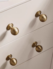 Load image into Gallery viewer, Nordic Retro Brass Pulls, French Antique Bronze Luxury Solid Long Handles for Wardrobe Drawer Cabinet Shoe Cabinet
