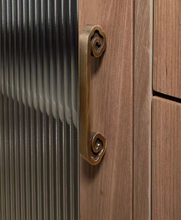 Load image into Gallery viewer, Cloud‑Shaped Mid‑Century Long Brass Pulls, New Chinese Retro Handles for Cabinet &amp; Wardrobe
