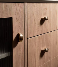 Load image into Gallery viewer, Mid-century Brass Cabinet Pulls, French Retro Premium Bronze Handles for Kitchen Wardrobe Drawer
