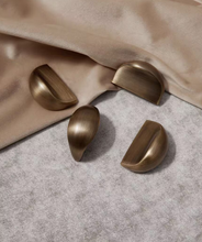 Load image into Gallery viewer, Mid-century Brass Cabinet Pulls, French Retro Premium Bronze Handles for Kitchen Wardrobe Drawer
