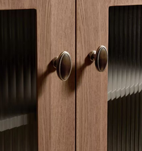 Load image into Gallery viewer, American Retro Small Brass Drawer Pulls, French Mid-Century New Chinese Cabinet Wardrobe Handles
